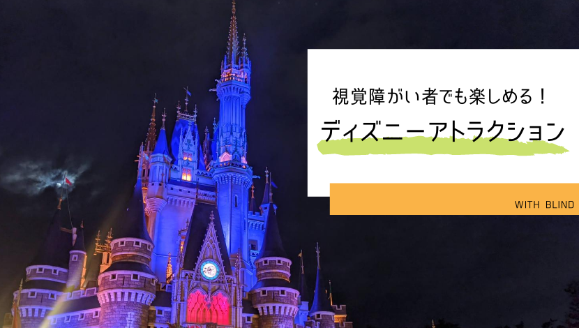 視覚障がい者でも楽しめる ディズニーアトラクション